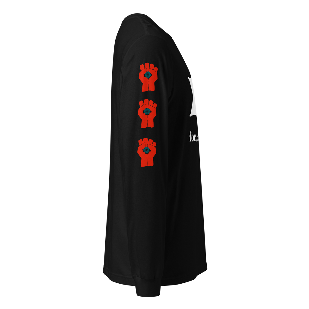 Thompson For Sheriff - Long Sleeve Tee with Gonzo Fist on sleeves