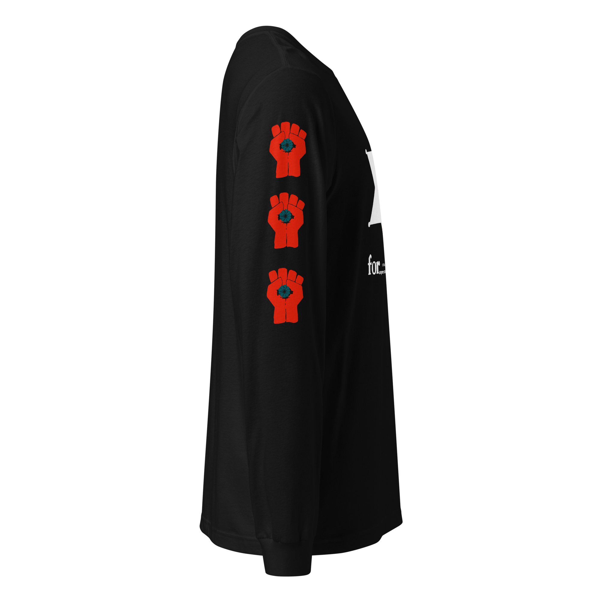 Thompson For Sheriff - Long Sleeve Tee with Gonzo Fist on sleeves