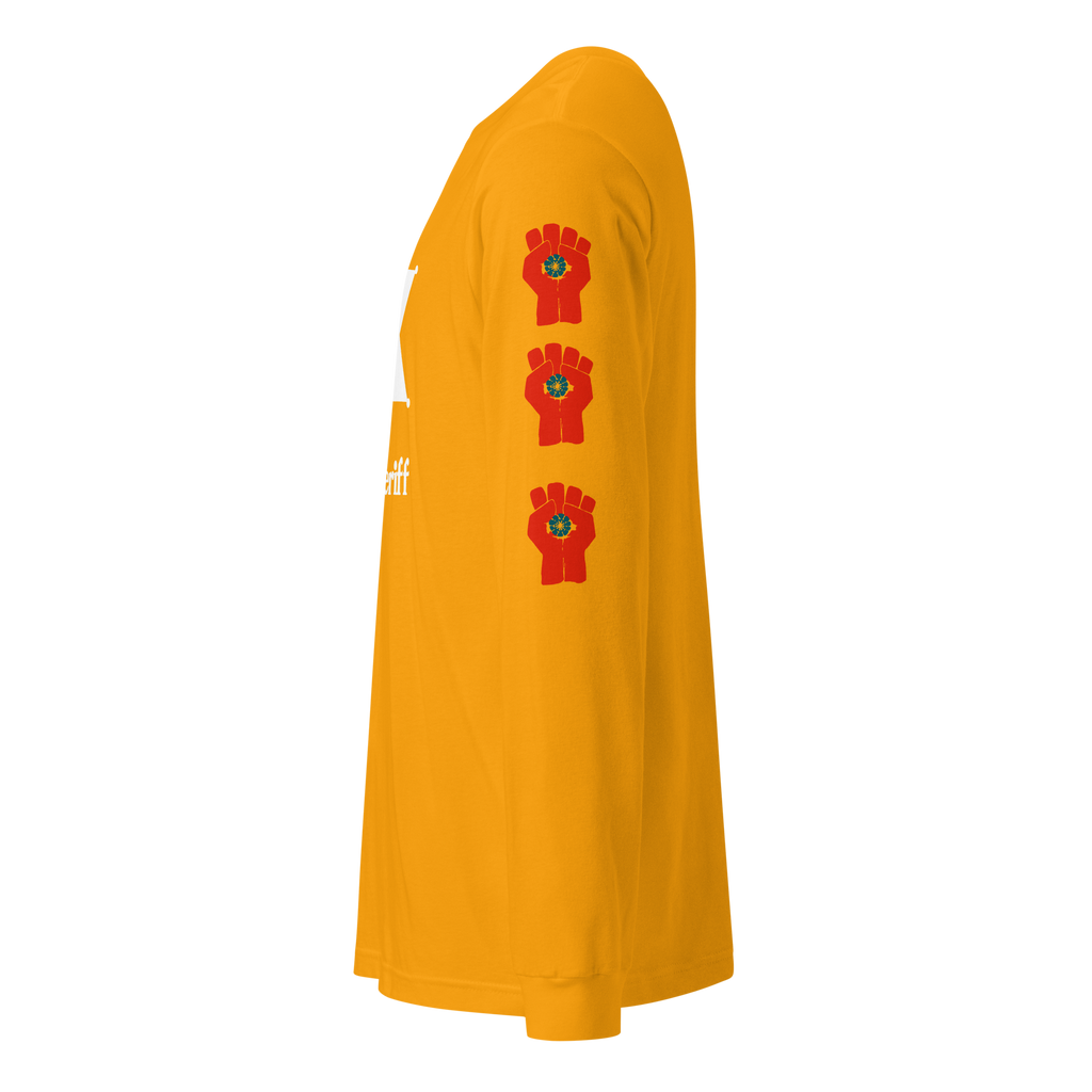 Thompson For Sheriff - Long Sleeve Tee with Gonzo Fist on sleeves