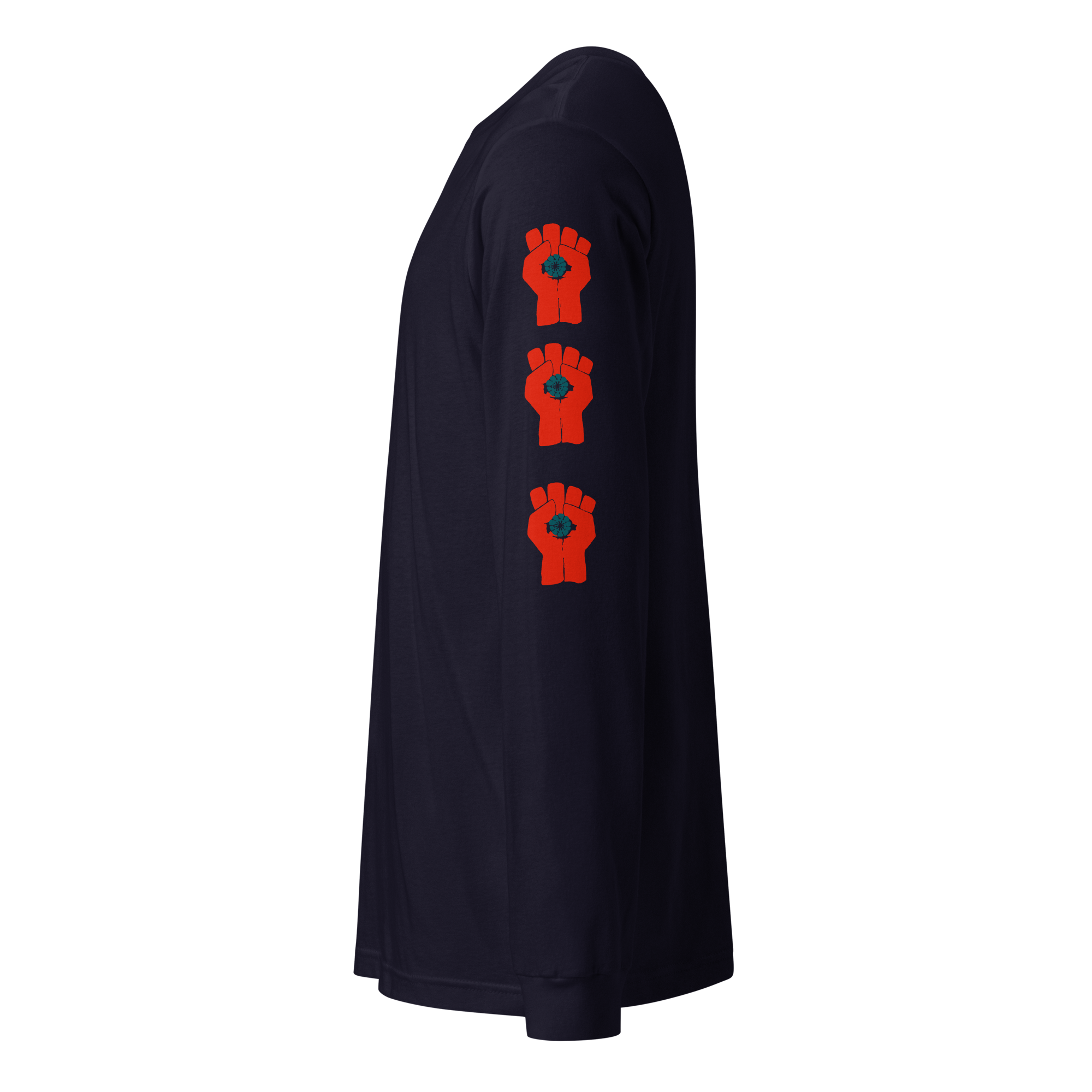 Gonzo Fist, Heart-Chakra, Long Sleeve Tee