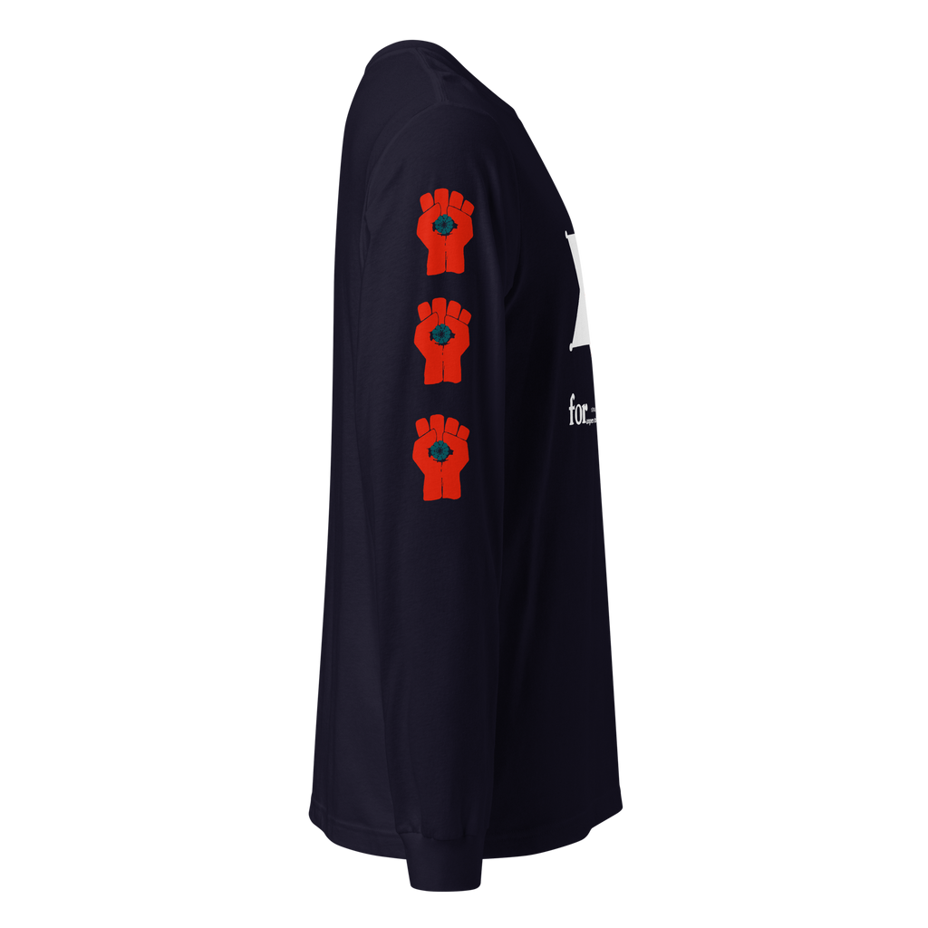 Thompson For Sheriff - Long Sleeve Tee with Gonzo Fist on sleeves