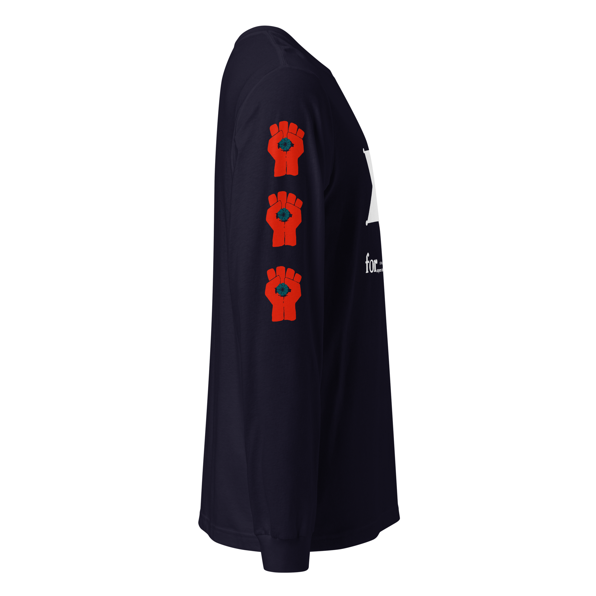 Thompson For Sheriff - Long Sleeve Tee with Gonzo Fist on sleeves