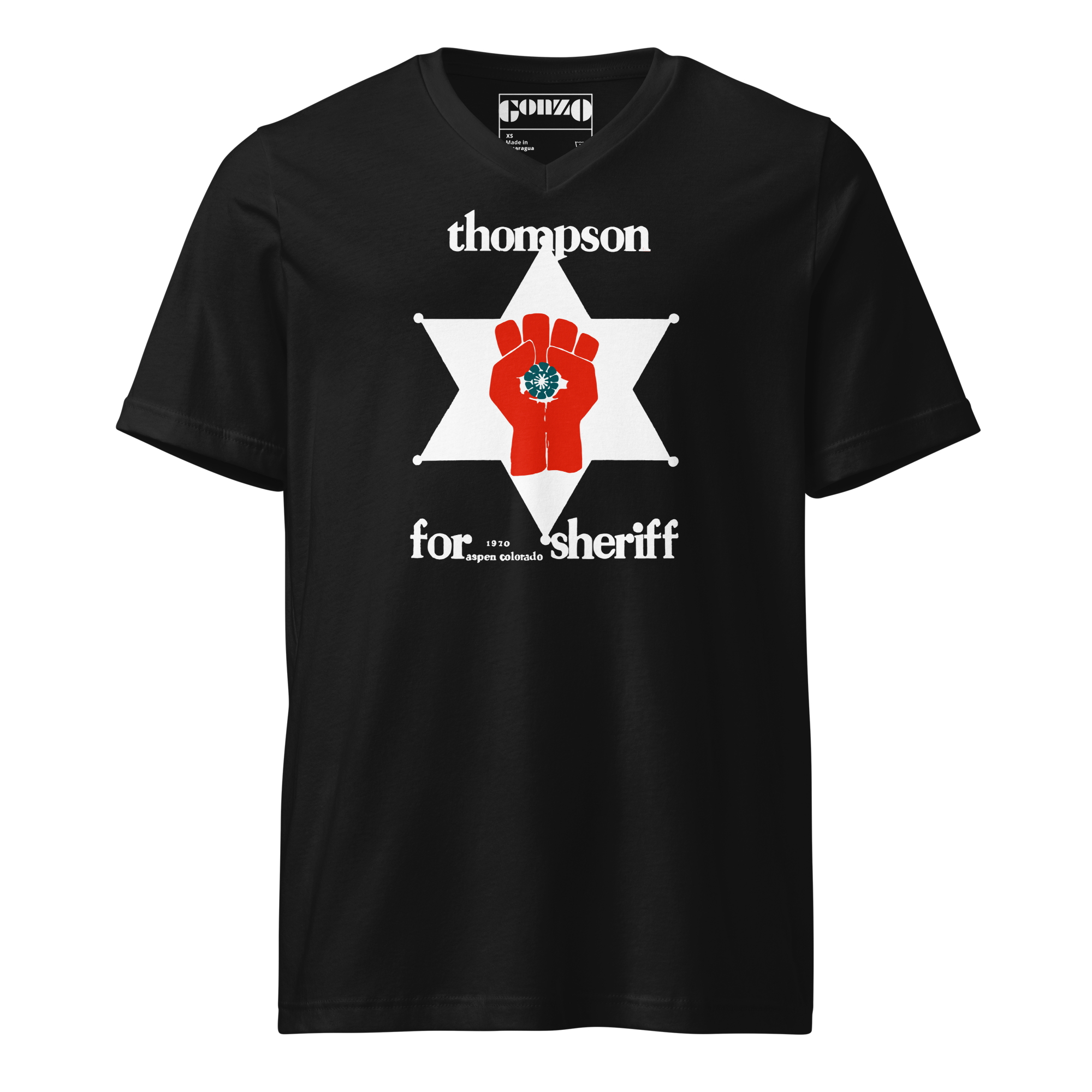 Thompson For Sheriff V-Neck Tee