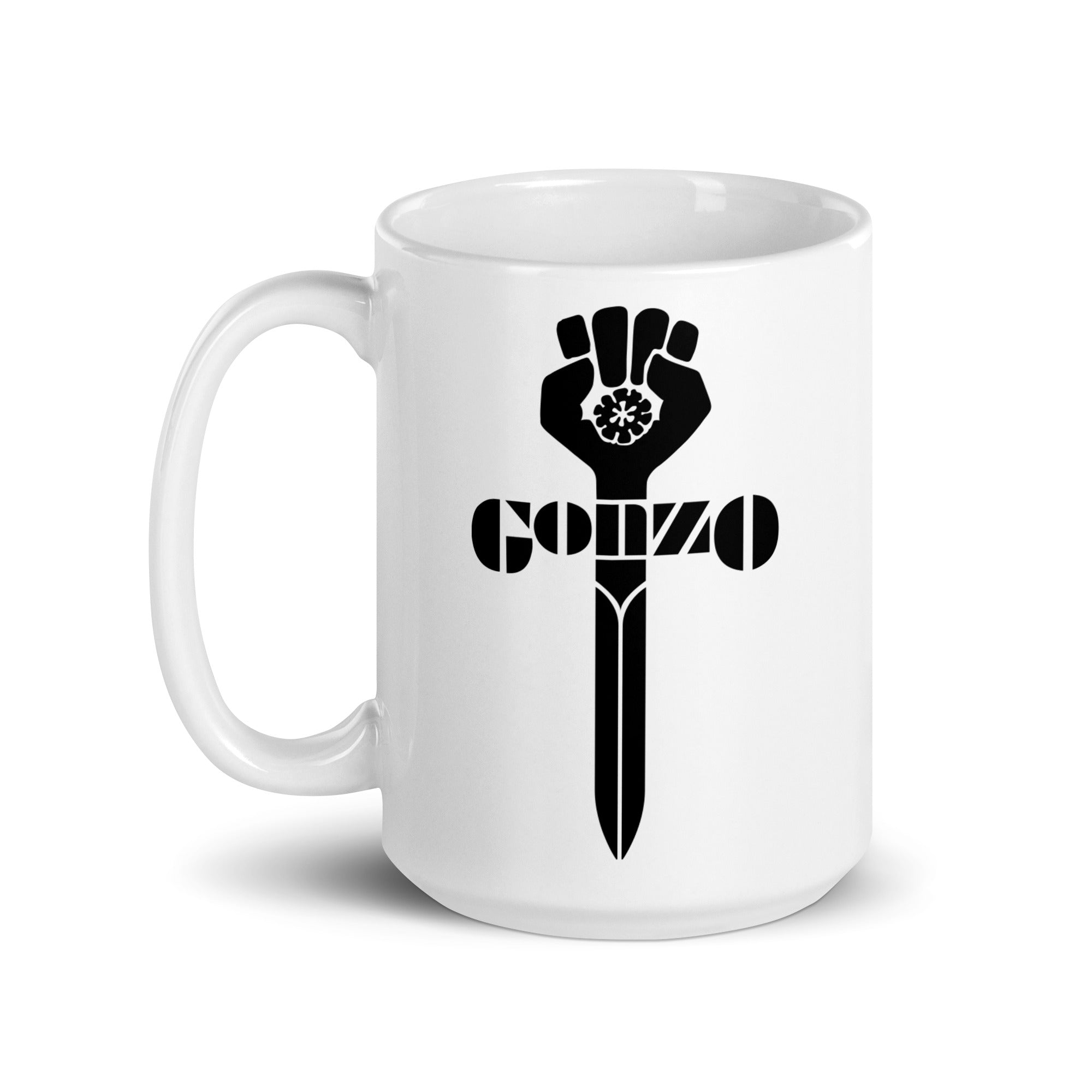Gonzo Logo White Mug (Various Sizes)
