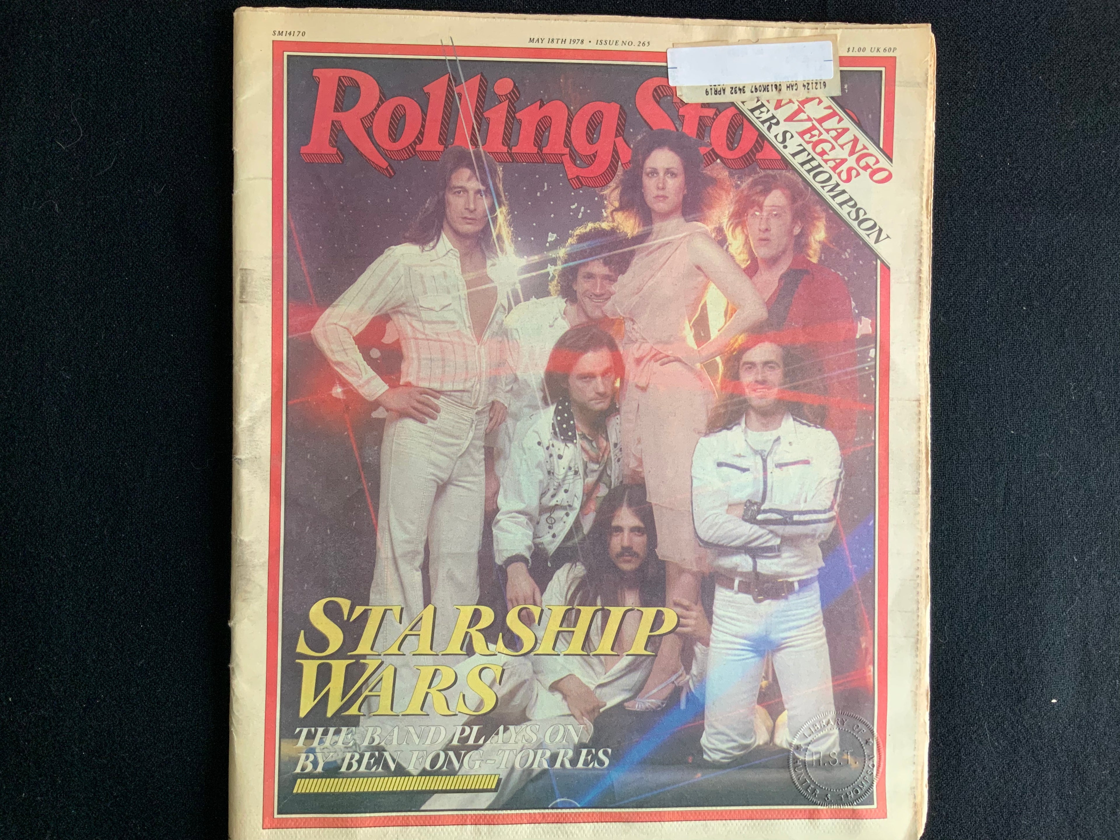 1978 Vintage Rolling Stone #265 Featuring Hunter S. Thompson