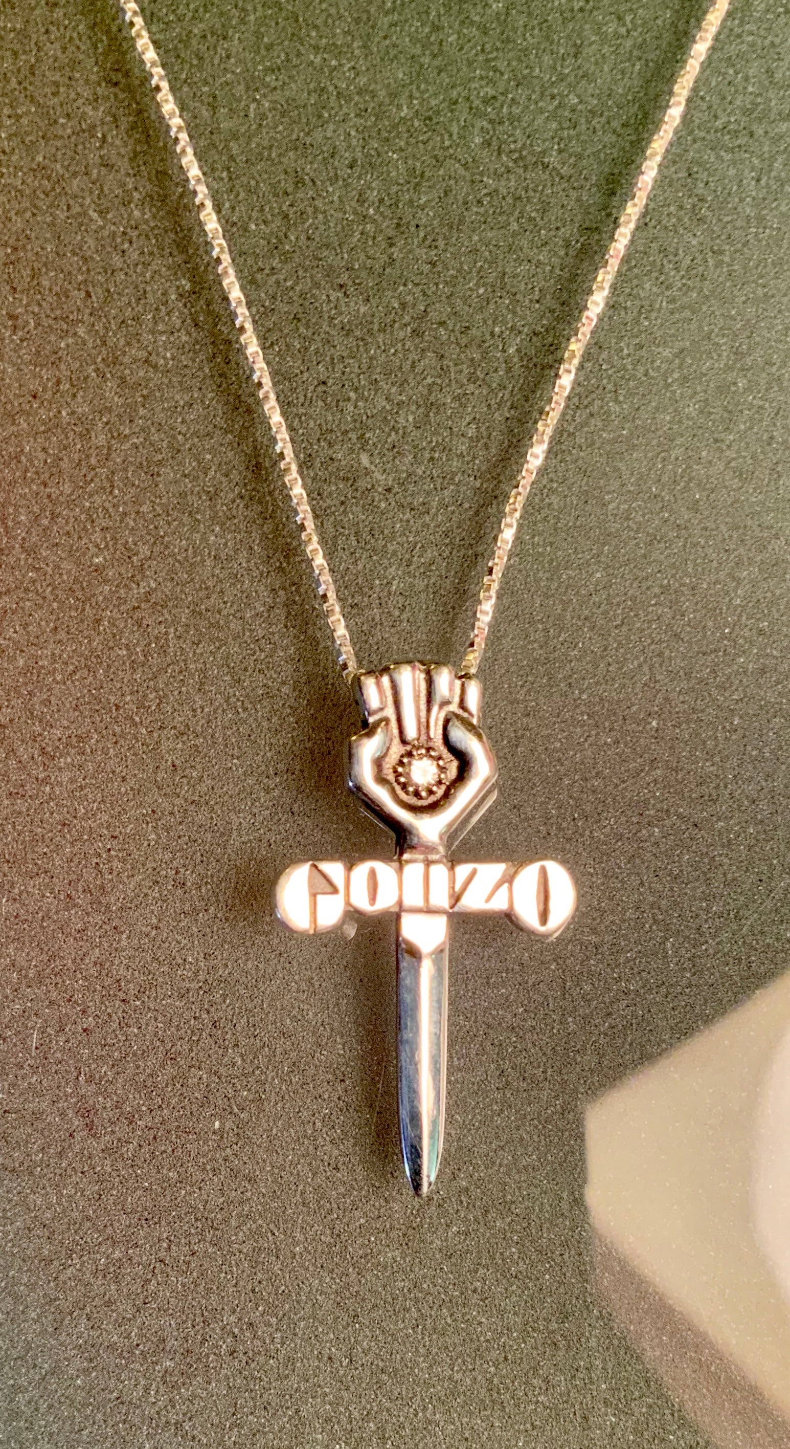 White Diamond Silver Pendant