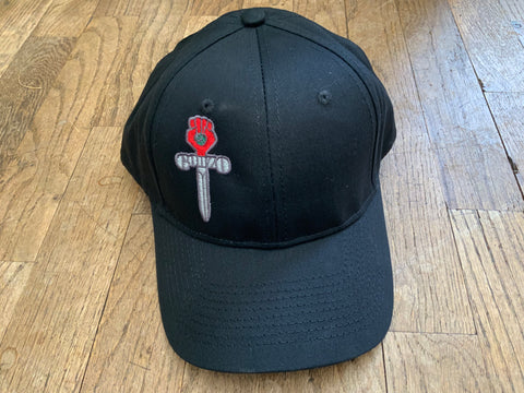 Gonzo baseball cap side logo black classic fit