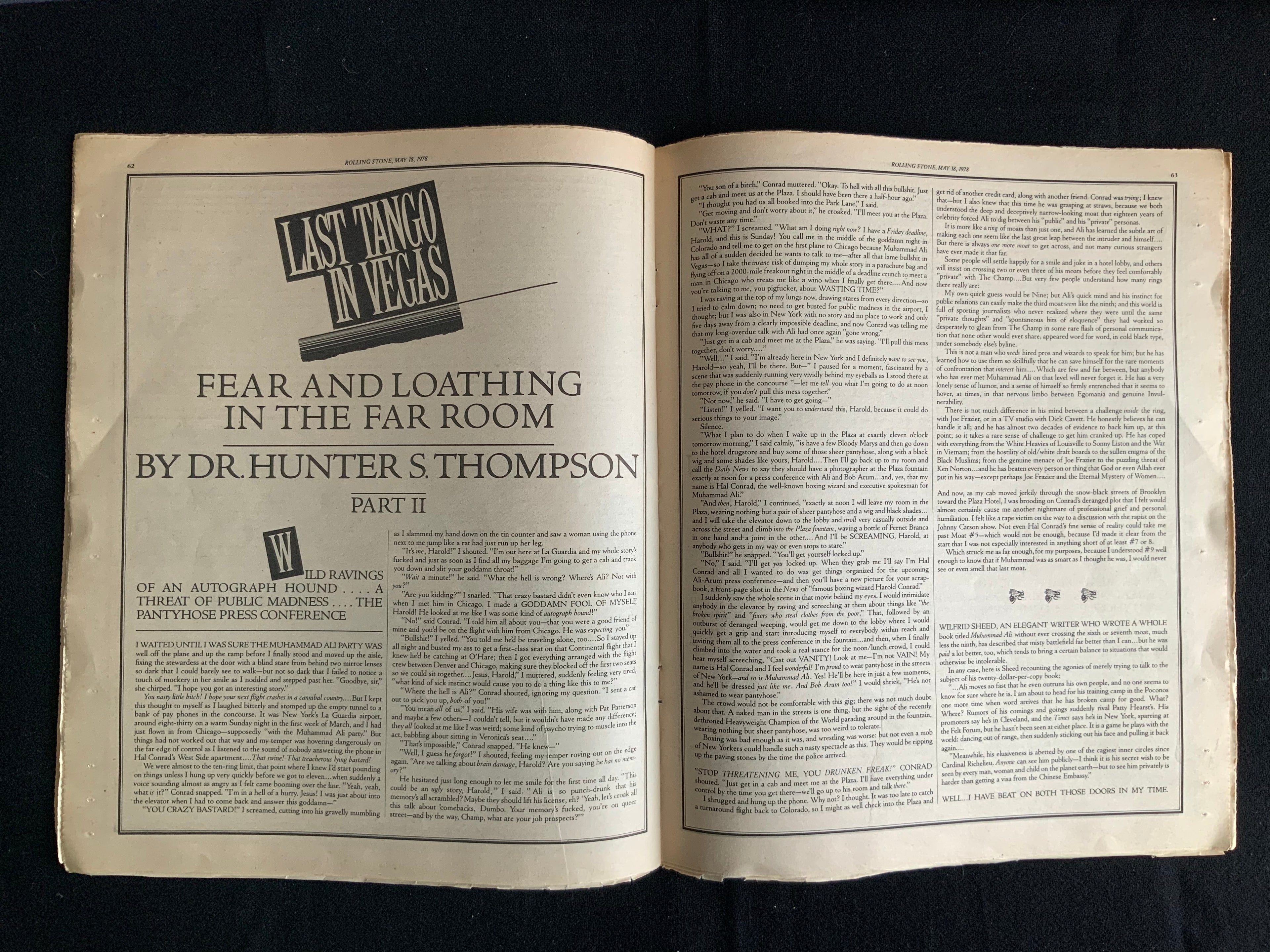 1978 Vintage Rolling Stone #265 Featuring Hunter S. Thompson