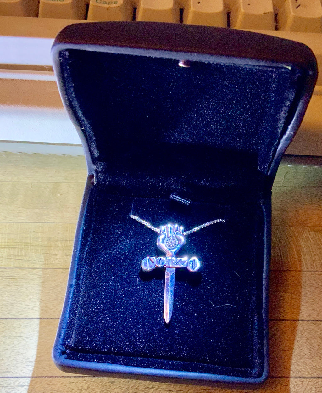 White Diamond Silver Pendant