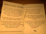 Mistah Leary He Dead -- Handmade paperback limited edition book embossed with Hunter's seal.