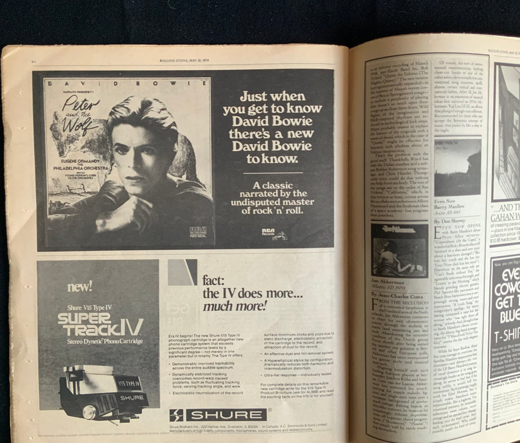 1978 Vintage Rolling Stone #265 Featuring Hunter S. Thompson