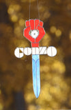 HST Gonzo Emblem Original hand made Stained Glass