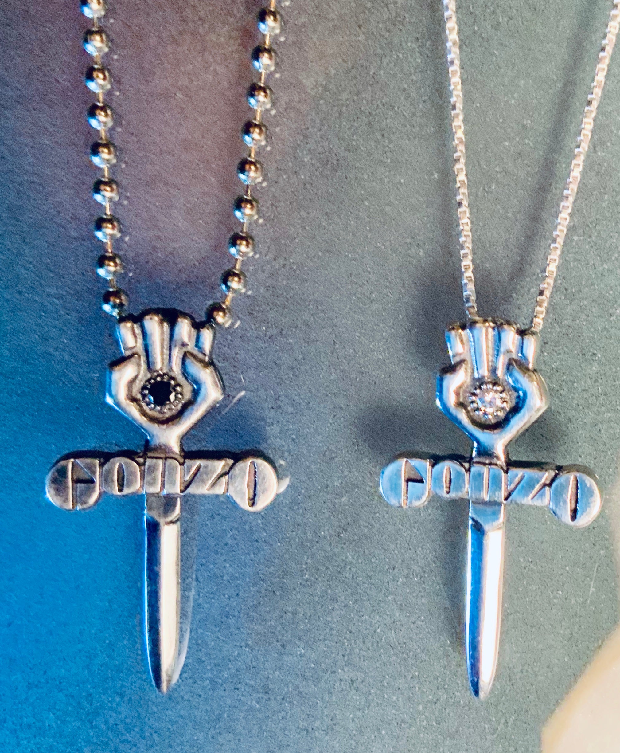 White Diamond Silver Pendant