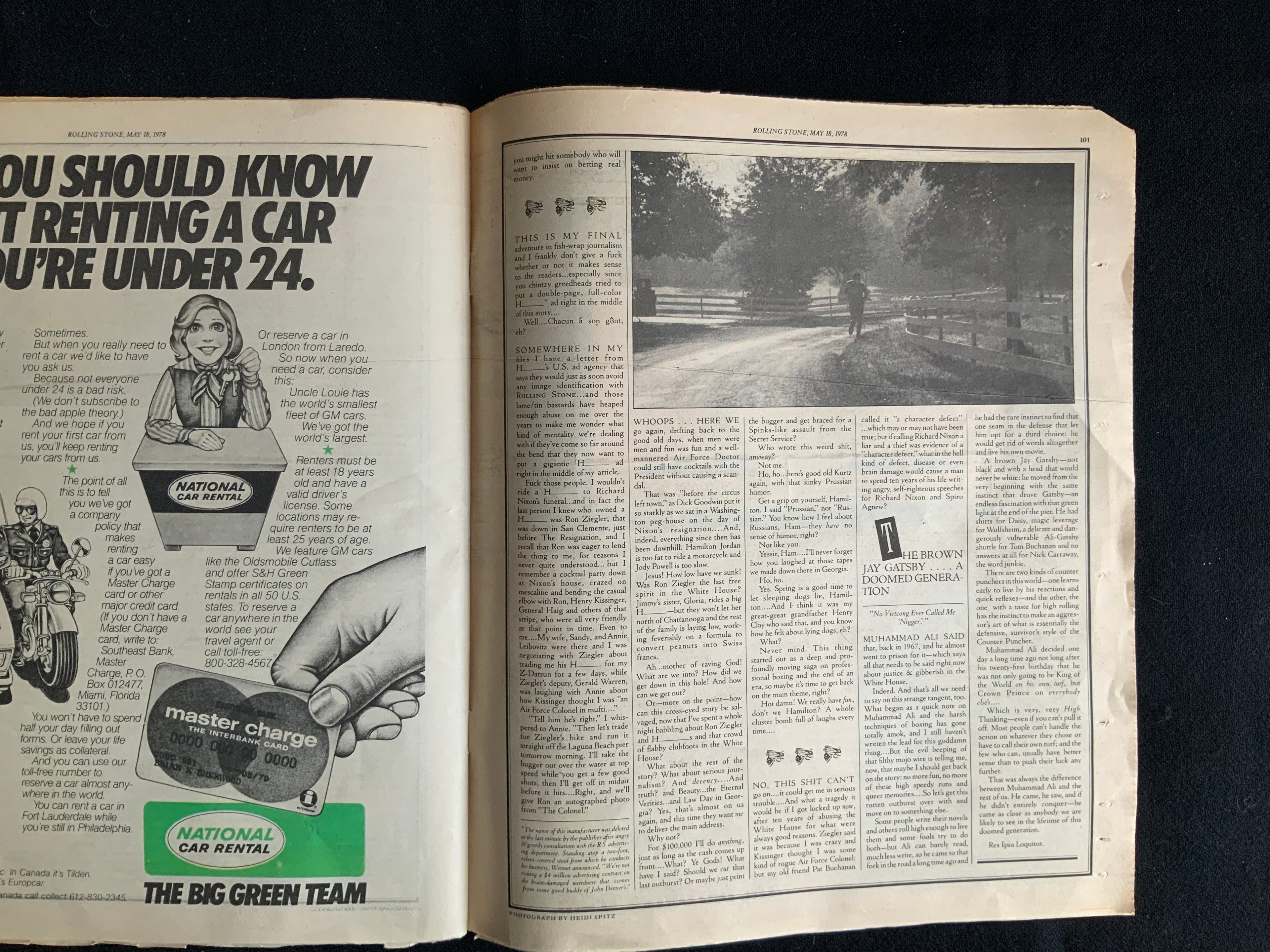 1978 Vintage Rolling Stone #265 Featuring Hunter S. Thompson