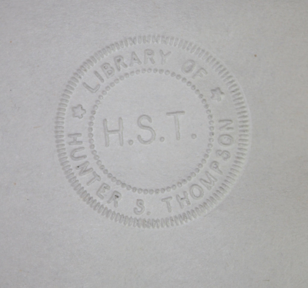 Thompson For Sheriff Poster, Embossed & Inscribed at Owl Farm (Archival Quality)