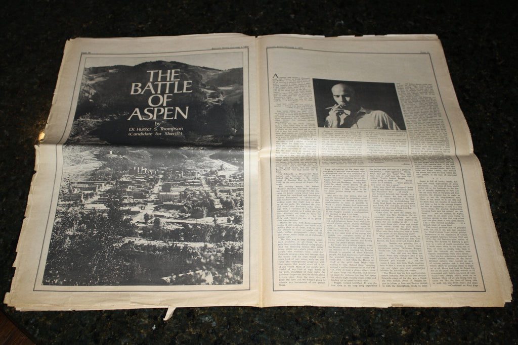 Vintage Rolling Stone Magazine featuring Hunter S. Thompson