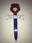 HST Gonzo Emblem Original hand made Stained Glass