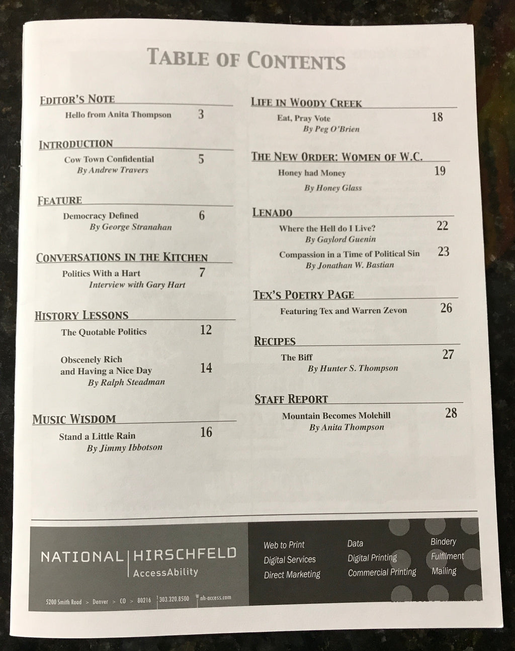 The Woody Creeker Magazine 2008